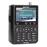 POFET Satelliten Messgerät Sat Finder, Satelliten-Finder-Signalmessgerät, mit 3.5in LCD Display Daten Digitales Satellitensignal Finder Meter