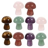 BESPORTBLE 10St Mini-Kristallpilze Mini-Pilze für Feengarten Miniatur süßes Fondantformen Pilzzuchtset Pfeildekoration Kristallpfeilmodell Pilzkristalle Pilzdekor aus Kristallstein