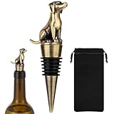 LULLEA Labrador Weinflaschenverschluss, Weingeschenke, Labrador Geschenke, Geburtstagsgeschenke für Männer Frauen Hundeliebhaber, Weinverschluss für Wein Champagner, Weinzubehör, Bronze