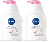 NIVEA Intimo Waschlotion Sensitive (250 ml), Intim Waschgel mit Milchsäure, Kamillenextrakt und Panthenol, Intim Waschlotion für sensible Haut (Packung mit 2)