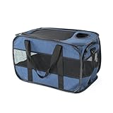 DRESSOOS Faltbare Auto Haustiertasche Für Hunde Und Katzen Tragbare Große Pet Carrier Tasche Für Outdoor Reisen Robust Und Atmungsaktiv Ideal Für Autofahrten Und Ausflüge