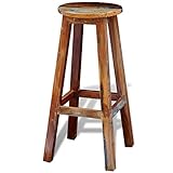 vidaXL Barhocker Altholz Massiv Barstuhl Tresenstuhl Küchenhocker Hocker Stuhl
