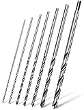 Pinava® Holzbohrer Set lang [Stabil & scharf] - 7 Bruchfeste Schlangenbohrer - Holz, präzise & zentriert - Spiralbohrer 30cm, extra lange Bohrer - Ø 4, 5, 6, 7, 8, 10, 12 x 300mm