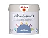 Alpina Farbenfreunde 2,5L Kinderzimmerfarbe Wandfarbe (Nr.12Seebärblau)