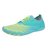 Luckywaqng Sommer Barfussschuhe Damen Herren Strandschuhe Segelschuhe Atmungsaktive Wasserschuhe Barfusslaufschuhe Zehenschuhe Neoprenschuhe Segelschuhe Schuhe Outdoor Wassersport Klettern