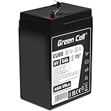 Green Cell AGM 6V 5Ah Akku VRLA Blei-Batterie Bleiakku Ersatzakku Gelakku Akkubatterie Zyklenfest Unbemannt Spielzeug | Elektro Spielzeug| Alarm | Notstrom | Kinderfahrzeuge| Kinder-Quad