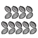 GANAZONO Tragbare Runde Pillendose 9 Stück Pack Kompakte Medikamentenbox mit Luftdichtem Verschluss Leichtes Material für Reisen und Alltag Tabletten und Zubehöraufbewahrung