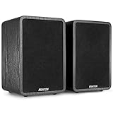 Fenton SHFB65 HiFi Lautsprecher passiv, Regallautsprecher 6,5 Zoll, 200 Watt Kompaktlautsprecher, rutschfeste Gummifüße, Schraubklemmen, Lautsprecherset, Stereo Boxen