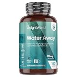 Water Away Kapseln - 11 in 1 Komplex für 3 Monate - Mit Apfelessig, Grüner Tee, Löwenzahn, Kalium - 180 Entwässerungskapseln - Alternative zu Wasser Balance Kapseln & Wasser Tabletten - WeightWorld