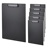 6er Klemmbrett, A4 Klemmbrett-Set Mappe mit Bügelklemme für loses Papier, Clipboard | A4 Konferenzmappe | Schule, Büro, Menü, Klassenzimmer, Malerei