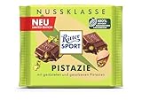 Ritter Sport Pistazie, Vollmilchschokolade mit feinen Pistazienstückchen, Schokoladen-Klassiker zum Genießen, 100g Tafel