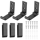 YiLUXmyyxgs 6 Stück Faltbarer Wandhaken Schwarz, Klapphaken, 90 ° Faltbare Kleiderhaken Klappbar, Garderobenhaken Klappbar für Küche Bad Handtuch Schlüssel Haken Taschenhaken Wall Hooks