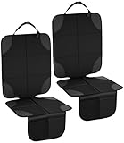 Zofory 2 Stück, Sitzschoner Auto rutschfest und Wasserdicht mit Dicker Polsterung und 2 Netztaschen Geeignet für Autositzschutzeinrichtungen