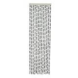 Revera Travellife Flauschvorhang Tür Vorhang Chenille Insekten Fliegen Schutz 56x185 cm Stripe Grey/White