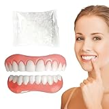 KEPYATI Zahnprothese, Silicone Reline Denture Set, Zahnersatz Reparatur Set Für Zerbrochene Gebisse, Kosmetische Zähne Temporäre Prothesen, Zahnersatz Zum Aufstecken
