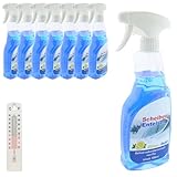 der kleine Handwerker 8 x Scheibenenteiser 500ml in Sprühflasche Auto Eisspray Entfroster Enteiser Enteiserspray Sprühenteiser + Gratis Thermometer