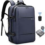 BANGE Vakuum-Rucksack mit Pumpe, Kompressionsrucksack, erweiterbarer Anti-Diebstahl-Rucksack für Geschäftsreisen