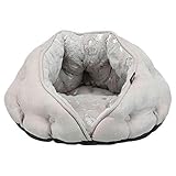 TRIXIE 36855 Höhle Feder, 47 × 27 × 41 cm, grau/Silber