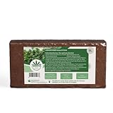 Bio Kokoserde - Herbva Grow 9L (650g) | Hochwertige Kokosfaserhumus für Indoor & Outdoor, Kokoserde, Professioneller Growmix | Ideal für den Anbau von heimpflanzen | Bio Erde | Growerde Bio