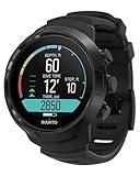 SUUNTO D5 Tauchcomputer mit Farbdisplay, 100m Wasserdicht, Alarmfunktion, Stoppuhr, Wetterinformationen, Kompass und einer Akkulaufzeit von bis zu 12 Stunden im Tauchmodus