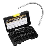 yoivkgo 16 Stück Felgenschloss Knacker, Robust und Einfach zu Bedienen, Schraubenausdreher, Breites Anwendungsspektrum, Spiral Nüsse, Geeignet für Schrauben und Muttern (Durchschnittsgröße)