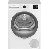 Beko BM3T37210W1 Wäschetrockner, 7 kg, Frontlader Wärmepumpentrockner, 15 Programme, Sensortrocknung, Säulenfähig, Aquawave Schontrommel, Weiß