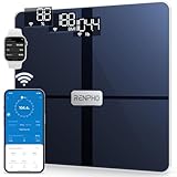 RENPHO WLAN Smart Waage Bluetooth Körperfettwaage, Personenwaage mit Körperfett und Muskelmasse, Wireless Körperanalysewaage & Überwacht 13 Körperwerte für Ihre Gesundheit, Elis Aspire