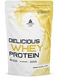 PEAK Delicious Whey Protein - 900g Geschmack Mango Colada I 30 Portionen I Pulver I ohne Zuckerzusatz I reich an BCAAs & EAAs I mit Verdauungsenzym Laktase