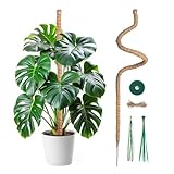 Mcbazel 120CM Monstera rankhilfe Kokosfaser Rankhilfe mit Zubehör, Rankhilfe Monstera, Pflanzenstütze für Kletterpflanzen im Innenbereich