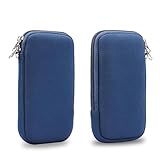 Telefonschutz 5,4 Zoll Neopren-Telefonhülle, universelle Tasche, Umhängetasche mit Reißverschluss, kompatibel mit iPhone 12 Mini/13 Mini/SE 2020/11Pro/XS/X/8/6, mit Umhängeband Telefonzubehör(Blue)