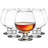 Glasmark KROSNO, 350ml, Set von 6, Cognacglas, Brandy, Cognac-Gläser, Cognacschwenker, Hochglanz, Schwenker gläser, Perfekt für Zuhause, Restaurants und Partys, Spülmaschinenfest