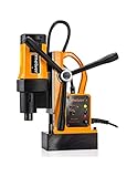 Kernbohrmaschine Bohrmaschine Standbohrmaschine Bohrfutter Magnetbohrmaschine für Metallbearbeitung mit Ständer Professionelle Bohrmaschine für Industrie MELVER MV-28RE