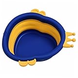 DECHOUS Faltbares Waschbecken Cartoon Design Leichter Tragbarer Pp waschbecken für Stabil und Praktisch als Gesichtswasserbecken für Jungen und Mädchen Einfach zu Verstauen und
