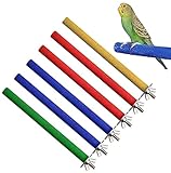 Sitzstangen Vögel, 6 PCS Sitzstangen für Vögel | Vogel Spielzeug für Den Käfig | Ohne Werkzeug an Jedem Käfig Einfach zu Befestigen
