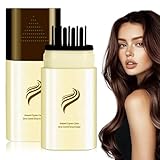 2-in-1 Haarfarbe Stick & Kamm, Graue Haare Abdecken für Frauen und Männer, Sofortiger Haarfarbenstift, Natürlich Ansatzfarbe Wasserdicht und schweißdicht Haarfärbekamm für Alle Haartypen (Dunkelbraun)