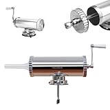 YIGECHENXIN Hausgemachte Wursthersteller-Maschine, Vergrößern Sie Den Fasshackfleisch-Hand-Kurbel-Wurst-Stuff Mit Einfacher Manueller Kurbel Für Hot Dogs, Würstchen Und Salami,29.5cm