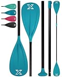 ZLX SUP Paddel Stand Up Paddle Zubehör, 3 oder 4 Abnehmbaren Teilen, Verstellbares Doppelpaddel für SUP (198–220cm) mit Glasfaser Blade Perfekt für Surfen, Schwimmen und Wassersport Vergnügen