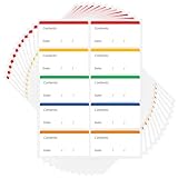 luckaide 240 Gefrieretiketten, Ablösbare Etiketten Klebeetiketten für Gefriergut, Farblich Gefrieretiketten zum Beschriften Leicht Abziehbare Etiketten Marmeladengläser Ohne Rückstände (60x30mm)