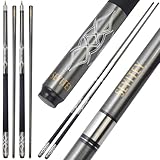 VANLAN Professionelle Billardqueues, 147,7 cm, Carbon, langlebig, Kleiner Kopf, Poolqueues, Billard-Queues, Billard-Queues, Billard-Zubehör, Grau