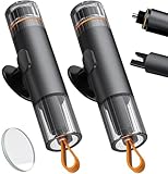 2 in 1 Automotive Gurtschneider Notfallhammer, Notfall Fluchtwerkzeug – 2 Pack, zertrümmert Fenster und schneidet Sicherheitsgurte in Sekundenschnelle durch, mit starkem Stahlkopf