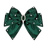 # Samt Haarnadel Rücken Schleife Perle Haarnadel Einfach Schwarz Horizontal Clip Top Clip Kopfschmuck (F, Einheitsgröße)