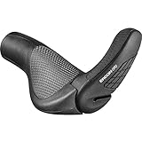 Ergon - GP3 Lock-on Fahrradgriffe | Regular kompatibel | für Touring und MTB Fahrräder | Large | Schwarz/Grau