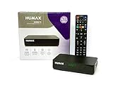 Humax 9-00142 Digitaler terrestrischer DVB-T2 HD-2022T2 Digimax T2 Decoder mit 2-in-1 Fernbedienung zur Steuerung des Fernsehers
