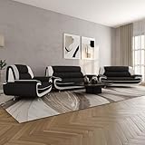 Imebel Sofa Set 3-2-1 für Wohnzimmer – Bequeme Couchgarnitur mit 3-Sitzer, 2-Sitzer & Sessel – Elegante Sitzgarnitur mit Stoffbezug – Ohne Schlaffunktion – Komfortable Polsterung – Modernes Design