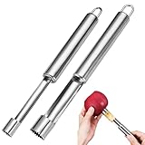 2 Stück Apfelentkerner,Apfelausstecher,Edelstahl Entkerner,Apfel Apfelstecher Ausstecher,Corer Kernausstecher Kerngehäuse Tool Apfelentkerner-Entferner,Apfelkernausstecher Aufhängeöse Obstentkerner