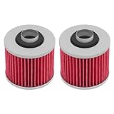 Motorrad-Ölfilter, 1/2/4/6 Stück, kompatibel mit verschiedenen Modellen XV250 XVS650 XVS1100 VStar XV250S XVS125 XV535 XV1100 XV750 XV1000(2PCS)