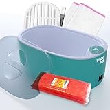 Paraffinbadwärmer für Hände und Füße. Thermotherapie, Muskelschmerzen, Arthritis, ästhetische Anwendung und Verbrauch der Hautfeuchtigkeit. Schnellaufheizung 40 min. Fassungsvermögen 5 L. BE108 (Grün)