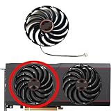 SHANGYG Für Sapphire für Radeon RX6700 6700XT Pulse Grafikkarte Ersatz Fan FD10015M12D Ersatzteile(Left Fan)
