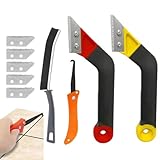 Fugenentferner Werkzeug – 10 Stück professionelle Fugenrechen | robuste Struktur zum Entfernen von Mörtel | Nützlich für die Reinigung von Fliesen