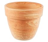 Spang Pflanztopf Levante, Ø 34.5 cm, Höhe 29 cm, Terrakotta, marmoriert, orange